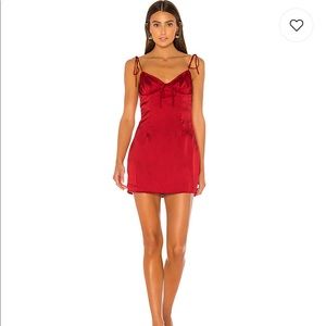 Superdown Deep Red Mini Dress